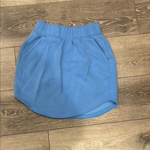 Womens Blue Sweat Skirt